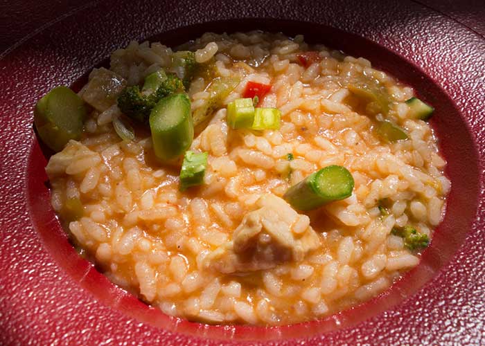 Arroz con espárragos trigueros