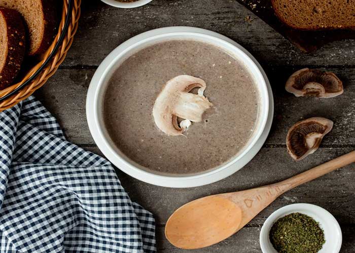 Crema de champiñones