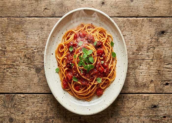 Espaguetis con salsa de ‘nduja