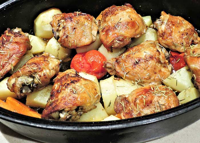 jamoncitos de pollo al romero