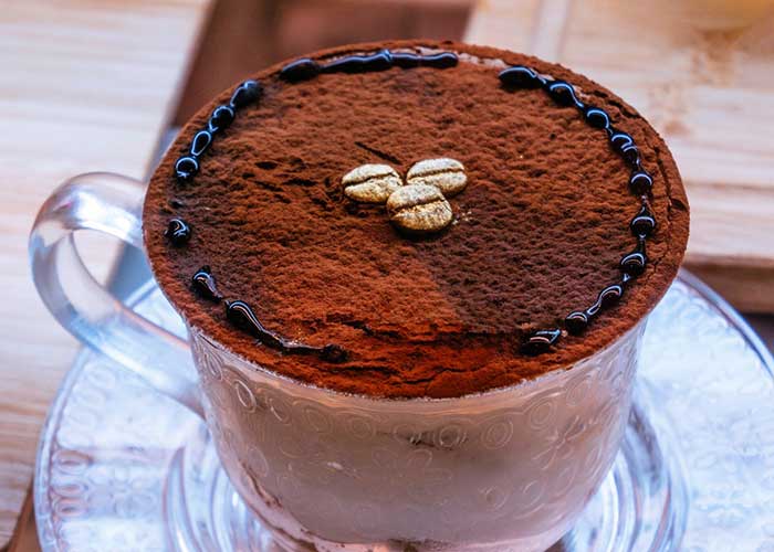 Mousse de chocolate con café