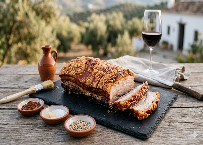 Panceta crujiente al horno