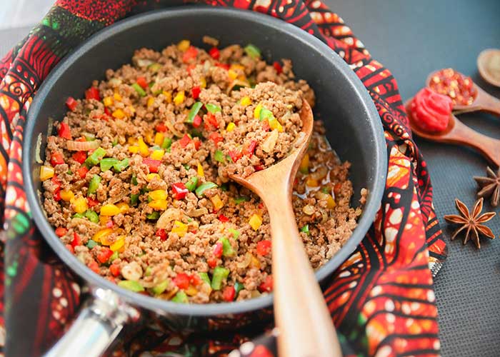 Picadillo de carne de cerdo