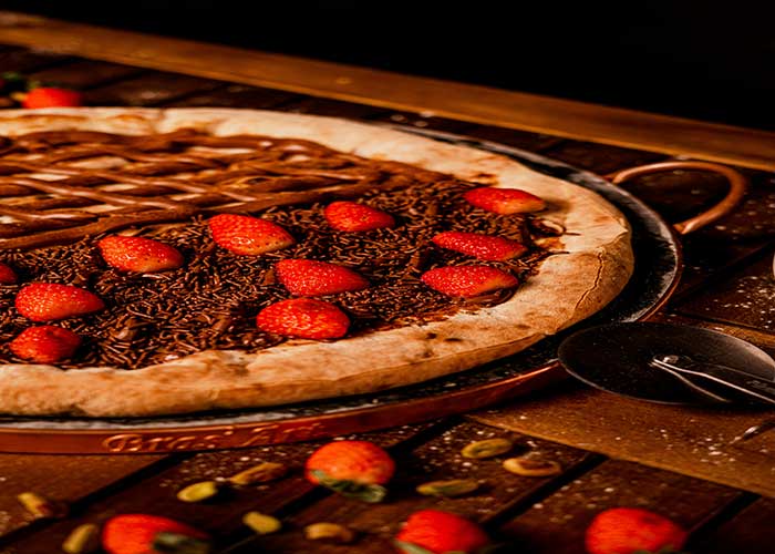Pizza de chocolate