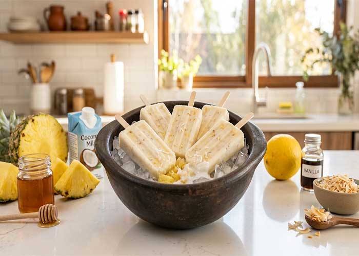 Polos de piña colada