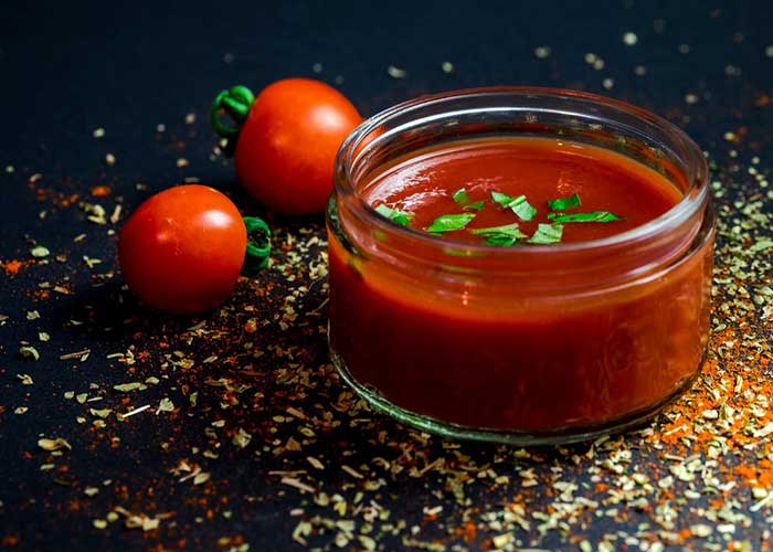 Salsa picante de tomate y jengibre