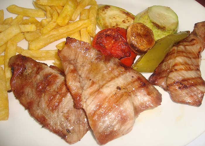Secreto ibérico de cerdo