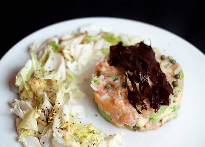 Tartar de salmón y aguacate